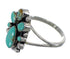 Sterling Silver Southwest Turquoise Ring Size 8-1/2 RX60403